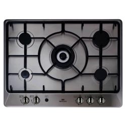 New World GHU701 70cm Gas Hob with FSD in Stainless Steel